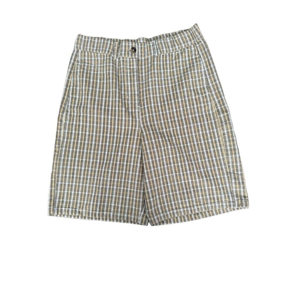 Urban Outfitters 100% Cotton Shorts in Yellow Plaid, Size Large Men
